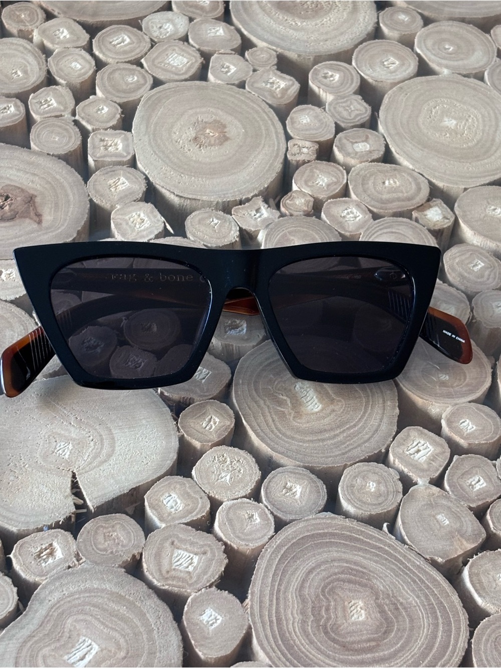 Rag & Bone Black Cateye Sunglasses